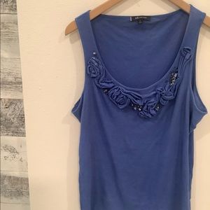 5 for $15 Anne Klein Cotton Embellished Tank Top size L